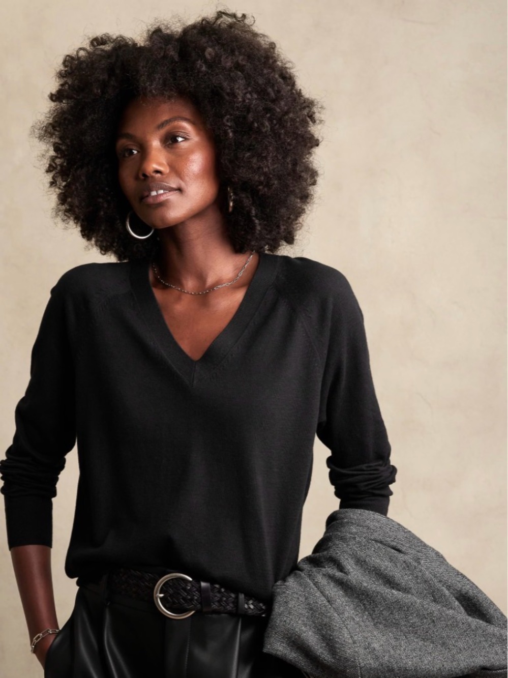 Banana Republic Forever Sweater - Black - NWT